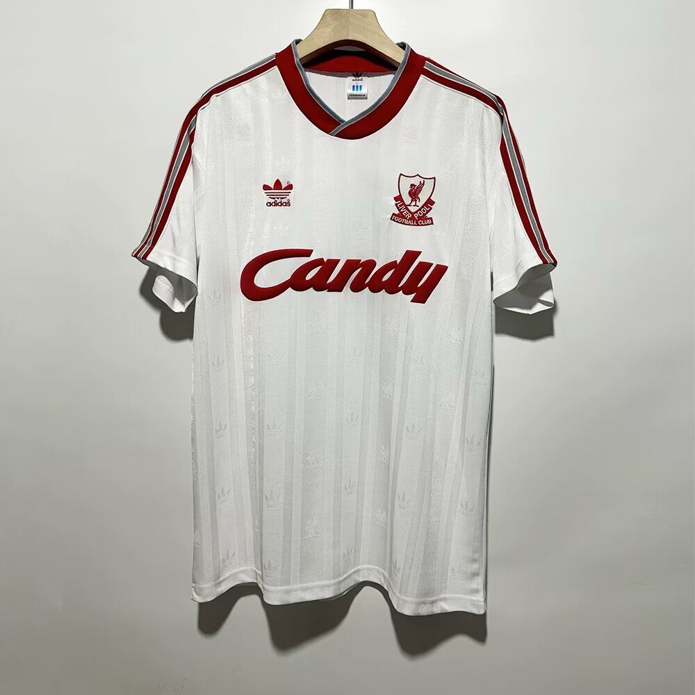 AAA Quality Liverpool 88/89 Third White Soccer Jersey